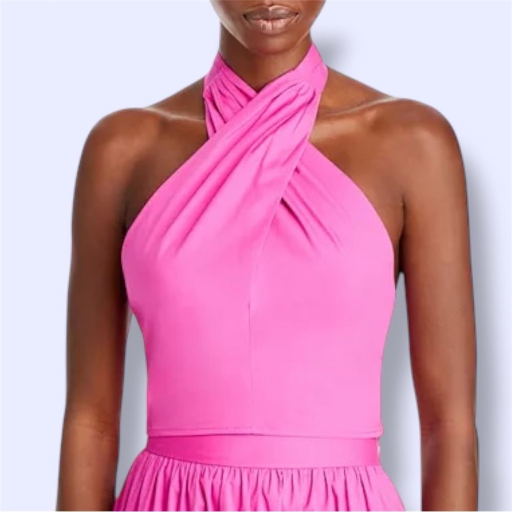 STAUD Pink Kai Halter Top
